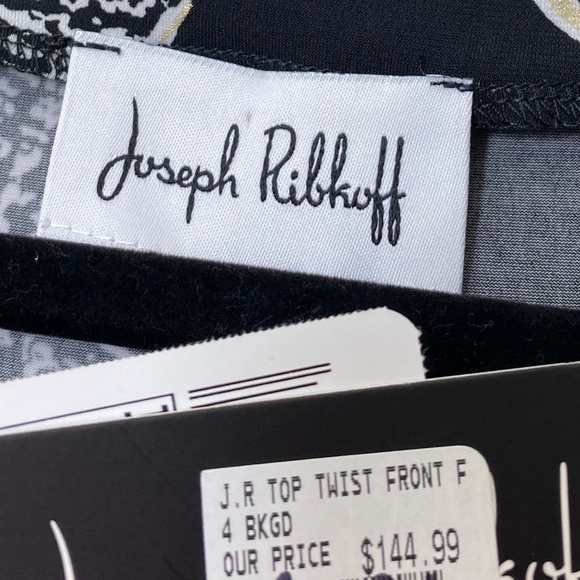 Joseph ribkoff designer twist front top *new with tags size 4 - Picture 4 of 6